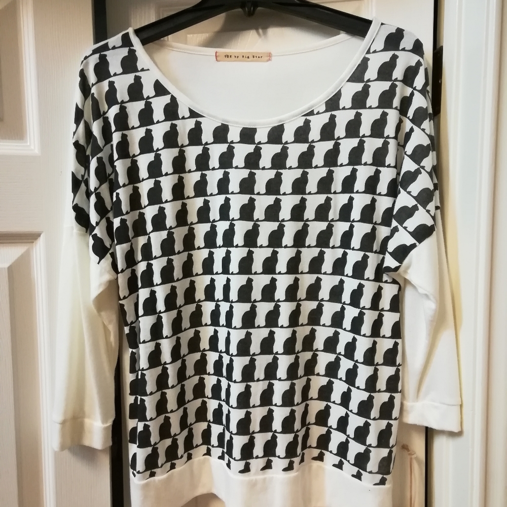 Tee by Big Star Black Cat Size L